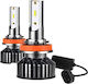 Lămpi Autoturismului H11 / H9 / H8 Canbus LED 6500K Alb rece 12-24V / 36V 40W 2buc