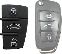 Gummibutton-Set Audi A3 A4 A5 A6 A8 Q5 Q7 Schlüssel 3 Tasten