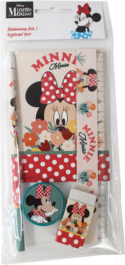Disney Minnie Floral Kids Stationery Set 5 Pieces