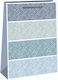 Justnote Papier Tasche für Geschenke Blau 14x6x11cm. 12Stück