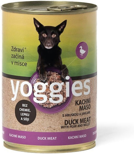 Monoprotein Dog Can Duck Pear & Millet Yoggies 400 G