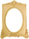 Wood Carved Wood Pulp Oval Frame Interior 27x20cm