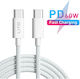 Type-c To Type-c Data Cable 60w Nylon 2m Lito Ld04cc White