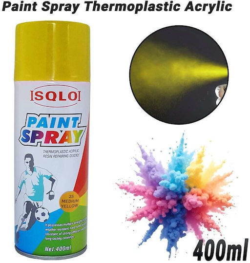 Spray Paint Acrylic Yellow Medium Yellow 400ml