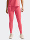 Mid-rise Women's Long Training Legging Dri-Fit Sea Coral / White