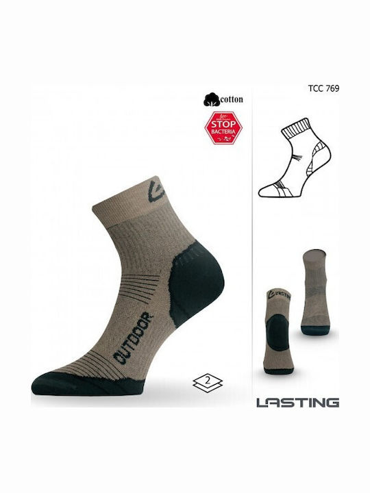 Lasting Trekkingsocken Beige 1 Paar