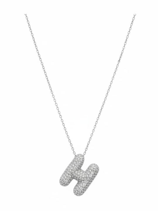 Rebekka Necklace Monogram from Gold Plated Steel