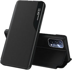 Калъф Oppo A54 5G A74 5G OnePlus Nord N200 5G Skyddar Innovation Efold Портмоне Вид Комплект Стикер Черен