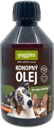 Έλαιο Κάνναβης Σκύλους Γάτες Yoggies 250ml