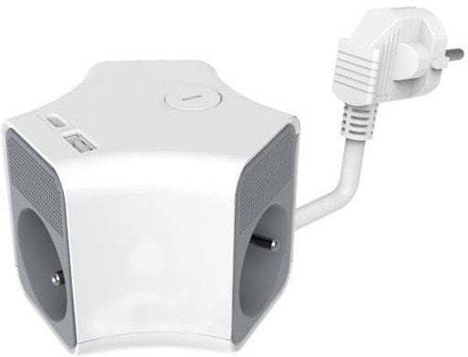 Plastrol Power Strip 3 Positions with USB-A, USB-C, Switch and Cable 2m
