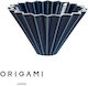Origami Pour Over Kaffeemaschine S – Keramik Marine Matt 1–2 Tassen