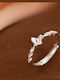 Ring with Zircon made of Silver