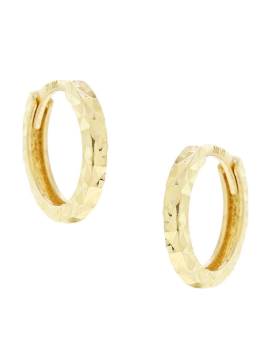 Senzio Belibasakis Earrings Hoops made of Gold 9K