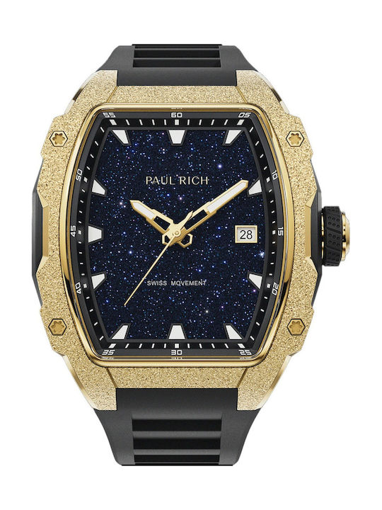 Paul Rich Herren Uhr 42mm Batteriefunktionalität Schwarz