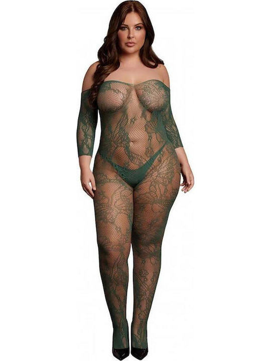 Long-sleeved Κορμάκι Queen Size Κιπαρισσι