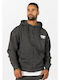 Sweatshirt with Hood Dark Gray Melange