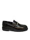 Leather Women's Moccasins in Black Color