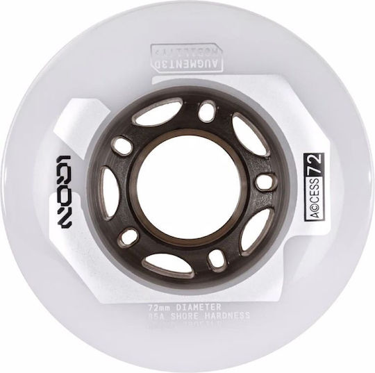 Iqon Access 72 Natural 4-pack Ροδάκια 72χιλ./85α Διαφανές Μαύρο Φυσικό