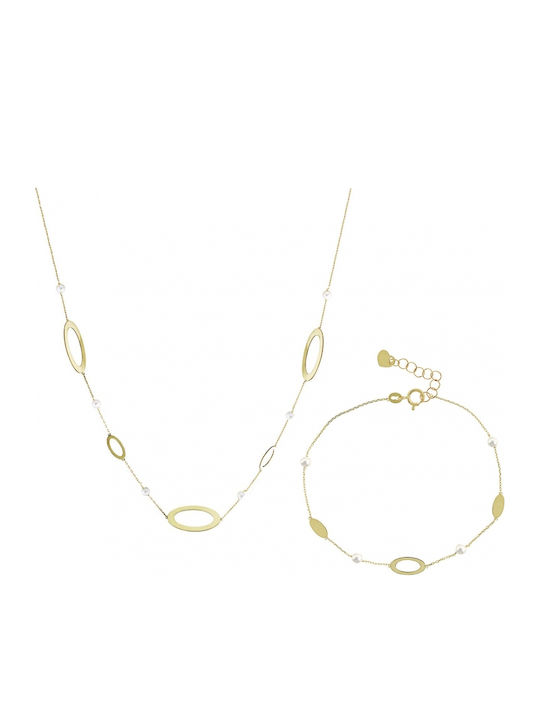 Hochwertiges Schmuckset aus 14K Gold