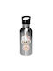 Labubu Kinder Trinkflasche 600ml Silber