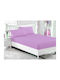 Sheet for Single Bed with Elastic 100x200cm. Light Violet
