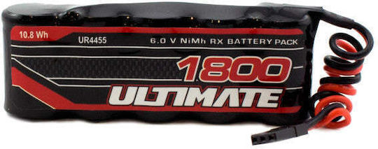 Ultimate 6.0v 1800mah Nimh Flat Receiver Battery Pack Jr