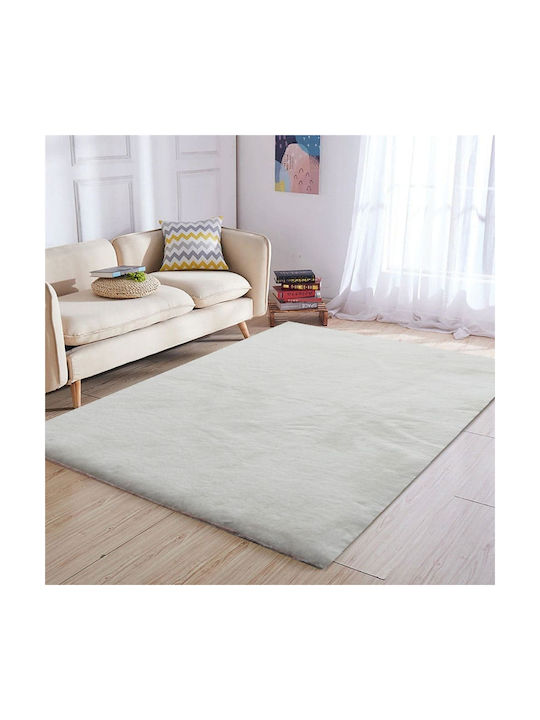 Modern Bedroom Rugs Set Ivory White 100-1187-14 3pcs