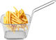 Yuk Deep Fry Basket Serving Basket Metallic with Dimensions 21x9x7cm 1pcs