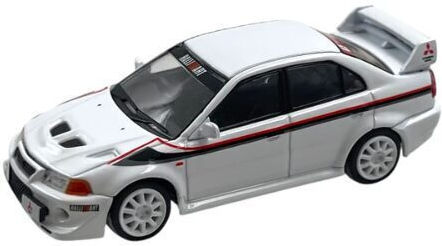 Macheta Auto Mitsubishi Lancer Evo 6.5 Tommi Edition Alb 1:64 Bm Creations