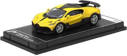 Macheta Auto Bugatti Divo Galben 1:64 Kinsmart