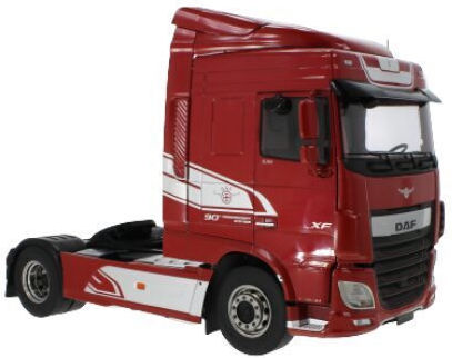 Macheta Camion Daf Xf Space Cab Rosu 1:18 Premium Classixxs