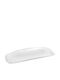 Espiel Wavy Plate Desert Rectangular made of Melamine White 21x8.5cm