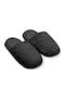 Winter Women's Slippers with Fur Black