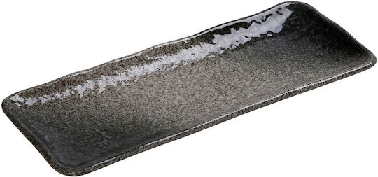 Espiel Kenya Πιάτο Ρηχό Ορθογώνιο Κεραμικό Γκρι 30x11.8cm ESP-