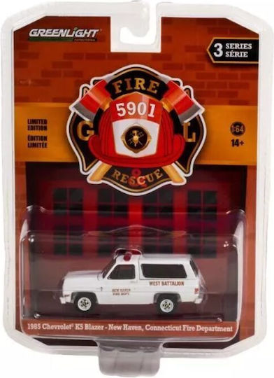 Machetă Mașină Chevrolet K5 Blazer 1985 Fire & Rescue Seria 3 1:64 GreenLight