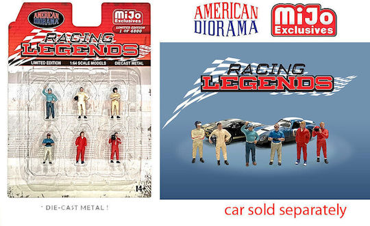 Set Figurine Racing Legends Scara 1:64 American Diorama