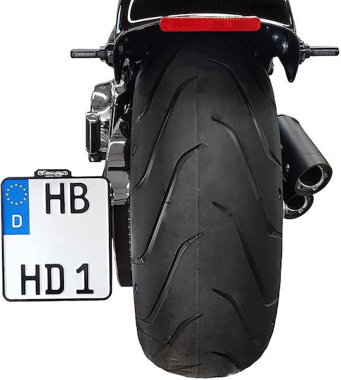 Heinz Bikes Motorrad-Kennzeichenhalter und -rahmen Led Rücklicht Slip-in Hbskz-fxsb-c Transparentes Kristall 1 Stück
