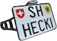 Heinz Bikes Motorrad-Kennzeichenhalter und -rahmen Led Rücklicht Slip-in Hbskz-xl-ch-c Transparentes Kristall 1 Stück
