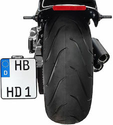 Heinz Bikes Motorrad-Kennzeichenhalter und -rahmen Led Rücklicht Slip-in Hbskz-fxsb Transparentes Kristall 1 Stück