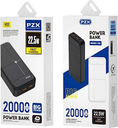 PZX V03 20000mAh 22.5W Μαύρο