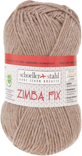 Fir De Tricotat 80% Din Lână Aspect Rustic Pentru Tricotat Croșetat Grosime Medie 50g 87m Zimba Fix Scholler Bej Nisip 90138-22
