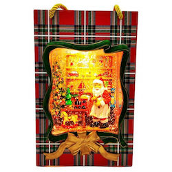 Illuminated Gift with Santa Claus