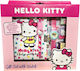 Hello Kitty Kids Stationery Set with Eraser Notebook and Pen 6 Pieces