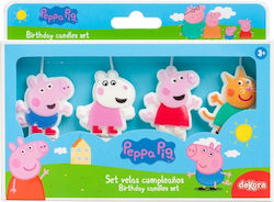 Peppa Pig Candle Set 4 Pcs Dekora
