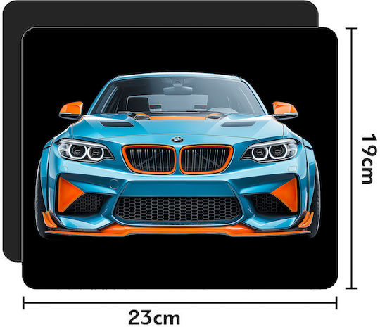 Mauspad Gummi 22x18cm Auto Bmw