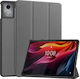 Tri-fold Βάση Στήριξης Flip Cover Γκρι (Lenovo Tab K11 Plus)