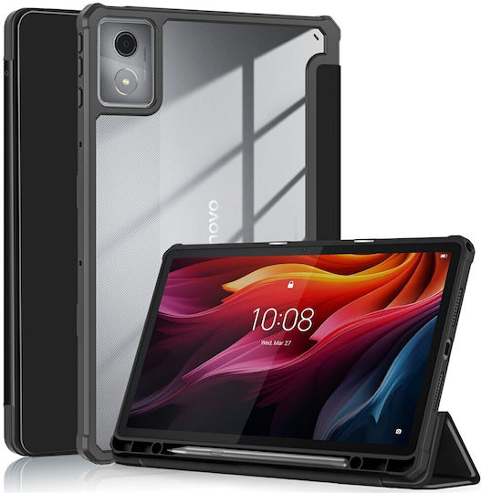 Tri-fold Βάση Στήριξης Flip Cover Διάφανη (Lenovo Tab K11 Plus)