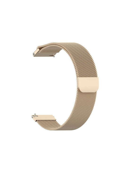 Μεταλλικό Λουράκι Μαγνητικό Κλείσιμο Garmin Venu 2s Venu 3s Champagne Gold