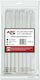 ATC Kabelbinder Kunststoff 150mmx3.6mm in Weiß Farbe (100Stück) (20.007.0017)