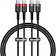 Baseus USB 2.0 Cable USB-C male - USB-C 100W PD Μαύρο 1m P10318306003-00 2τμχ